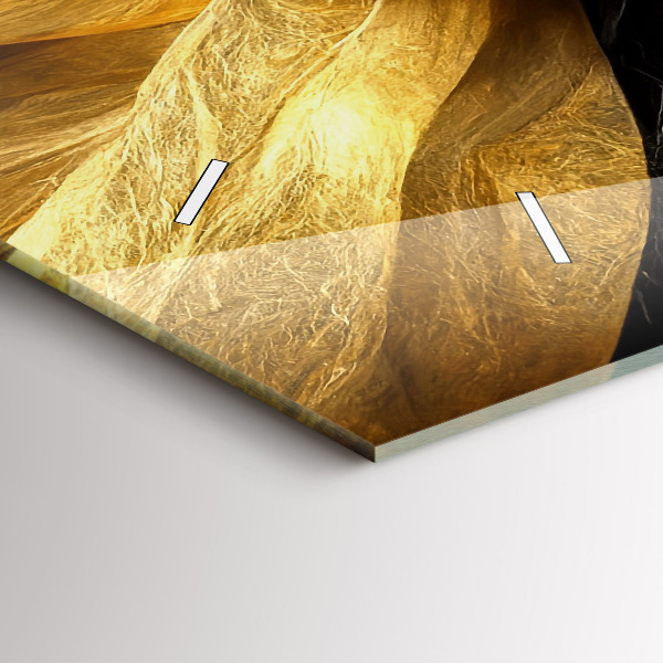 Horloge murale horizontale Abstraction élégante