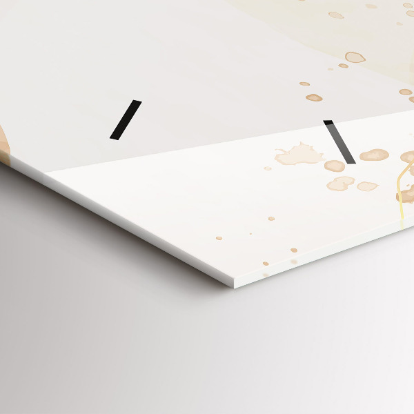 Horloge murale horizontale 'Taches d''aquarelle'