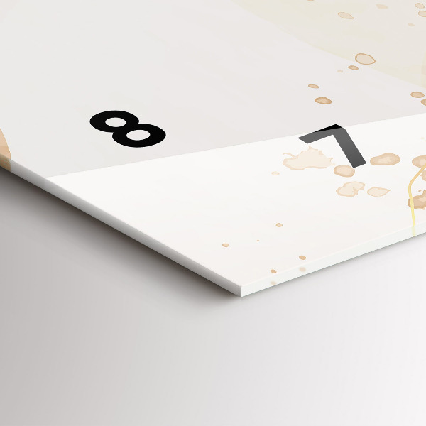 Horloge murale horizontale 'Taches d''aquarelle'