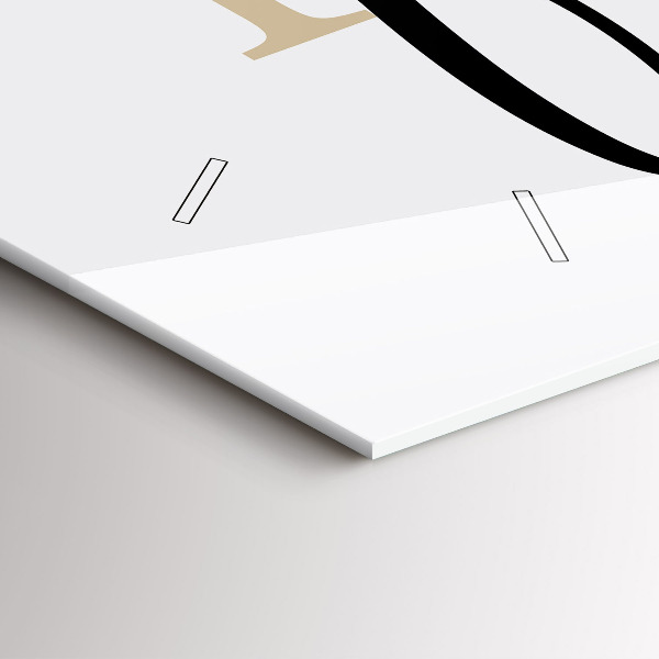 Horloge murale horizontale 'L''inscription Famille'