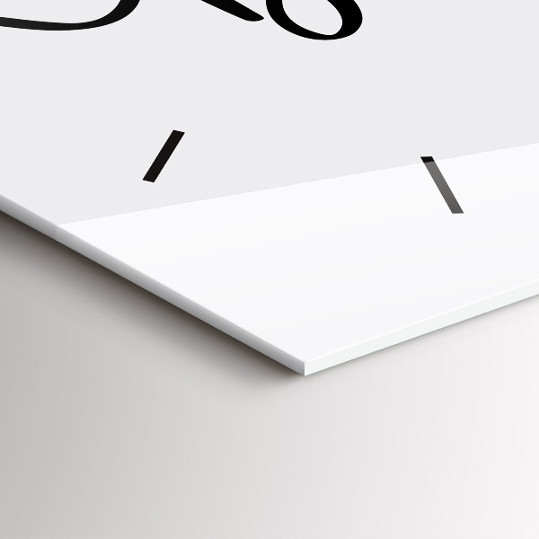 Horloge murale horizontale 'L''inscription Bon voyage'