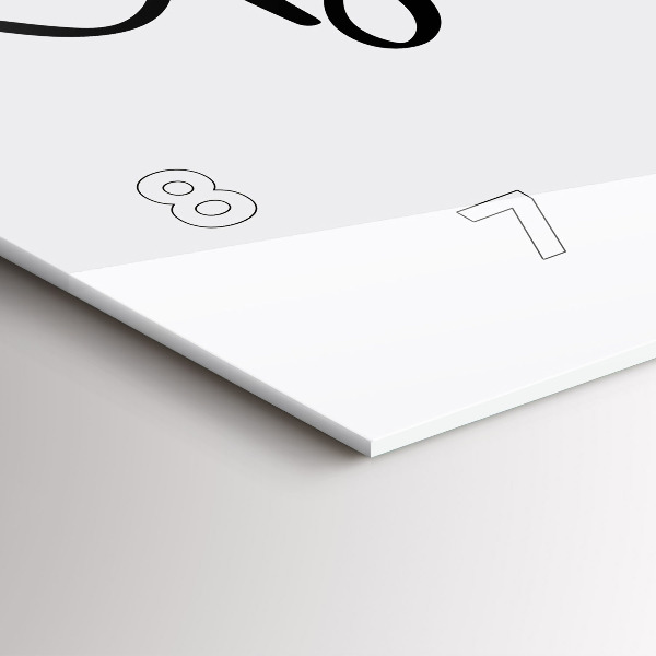 Horloge murale horizontale 'L''inscription Bon voyage'