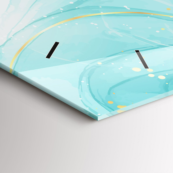 Horloge murale horizontale Marbre abstrait