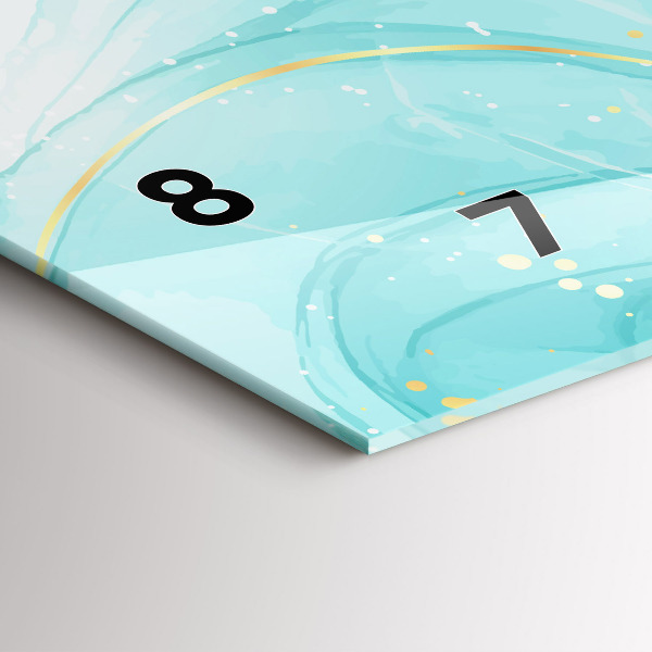 Horloge murale horizontale Marbre abstrait