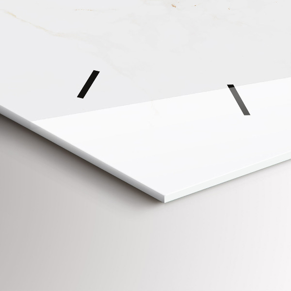 Horloge murale horizontale Marbre élégant