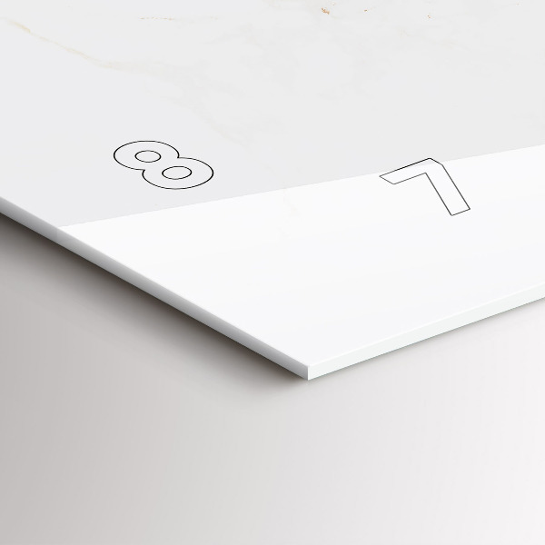 Horloge murale horizontale Marbre élégant