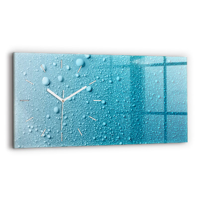 Horloge murale horizontale 'Gouttes d''eau'