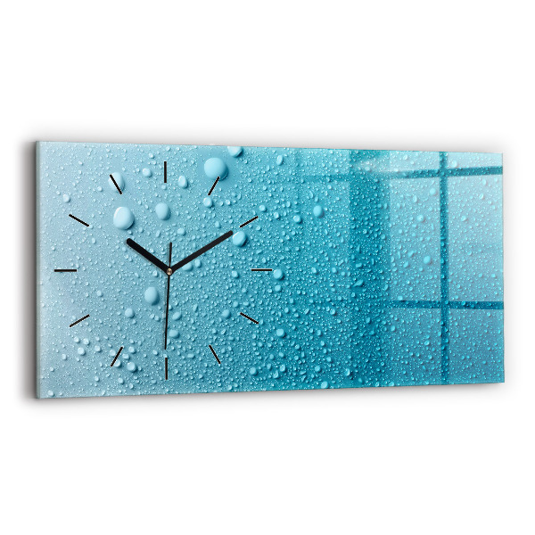 Horloge murale horizontale 'Gouttes d''eau'