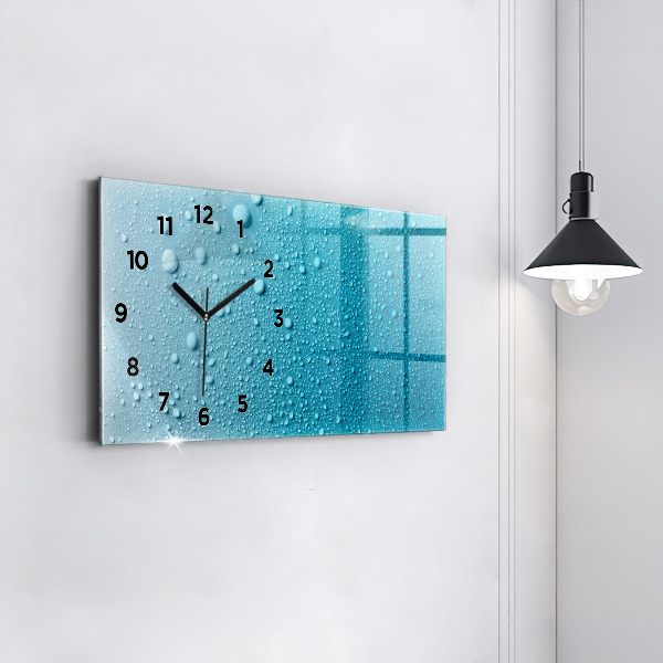 Horloge murale horizontale 'Gouttes d''eau'