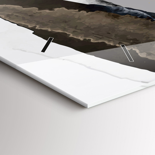 Horloge murale horizontale 'Taches d''abstraction'