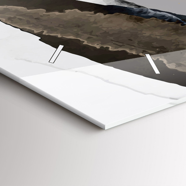 Horloge murale horizontale 'Taches d''abstraction'