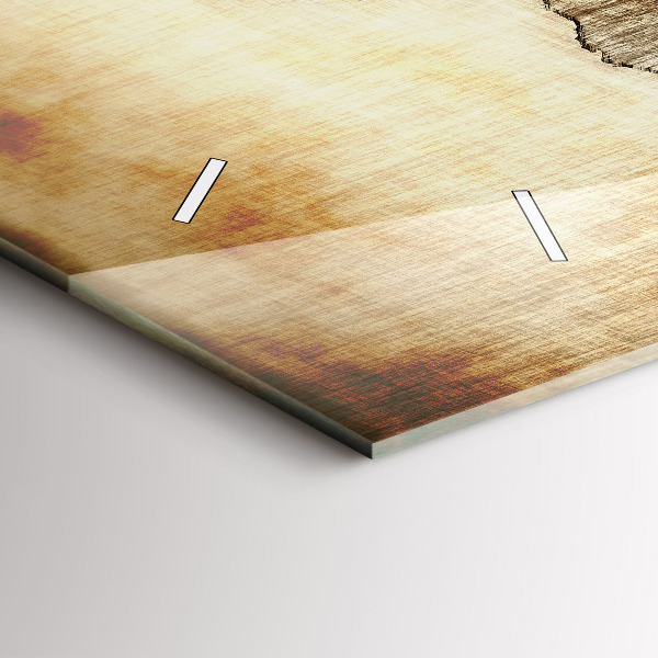 Horloge rectangulaire horizontale Carte du vieux monde