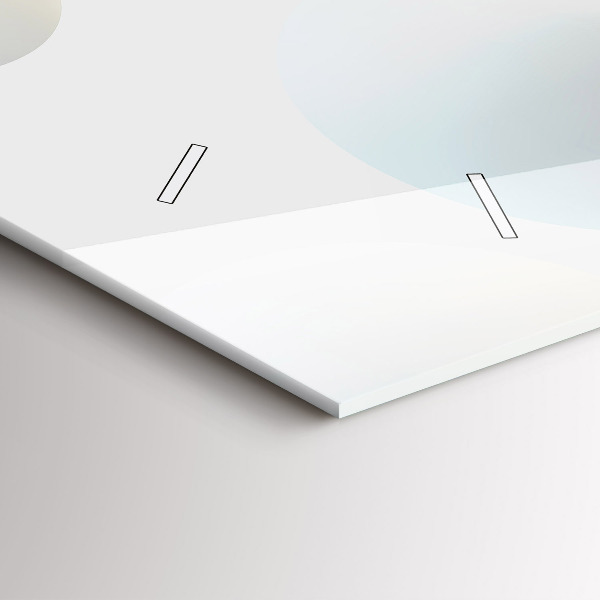 Horloge murale horizontale Boules abstraites