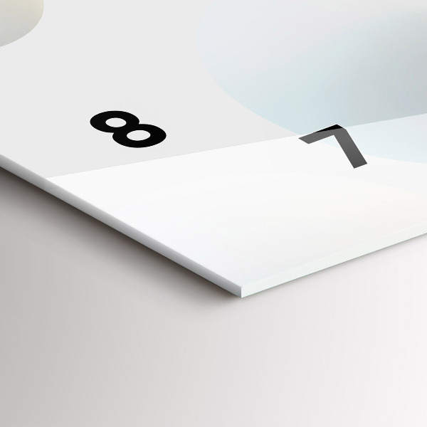 Horloge murale horizontale Boules abstraites