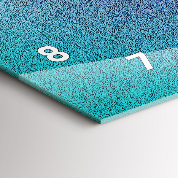 Horloge murale horizontale Motif dégradé