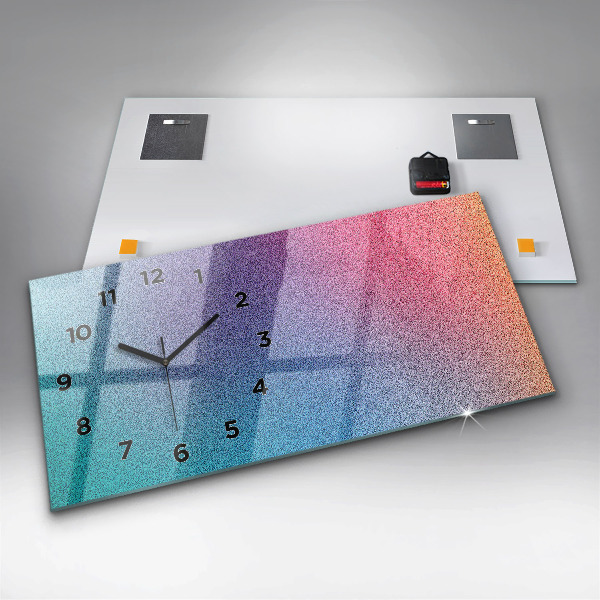 Horloge murale horizontale Motif dégradé