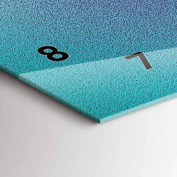 Horloge murale horizontale Motif dégradé