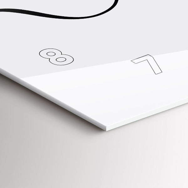 Horloge murale horizontale Inscription aventure