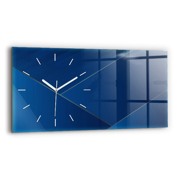 Horloge murale horizontale Abstraction décorative