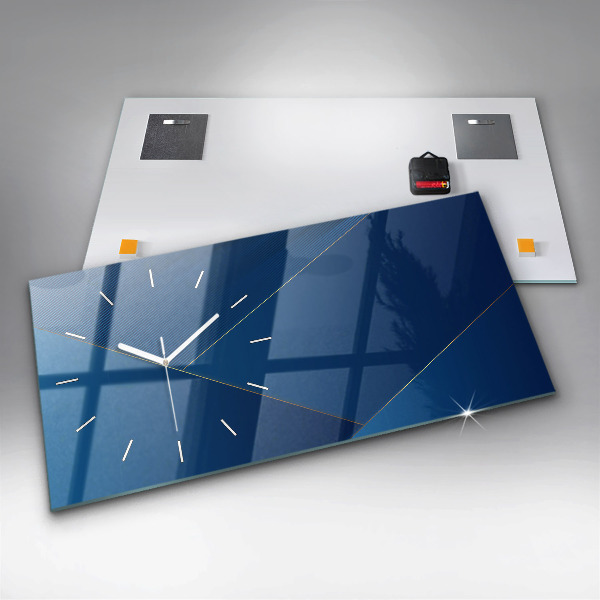 Horloge murale horizontale Abstraction décorative