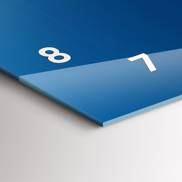 Horloge murale horizontale Abstraction décorative