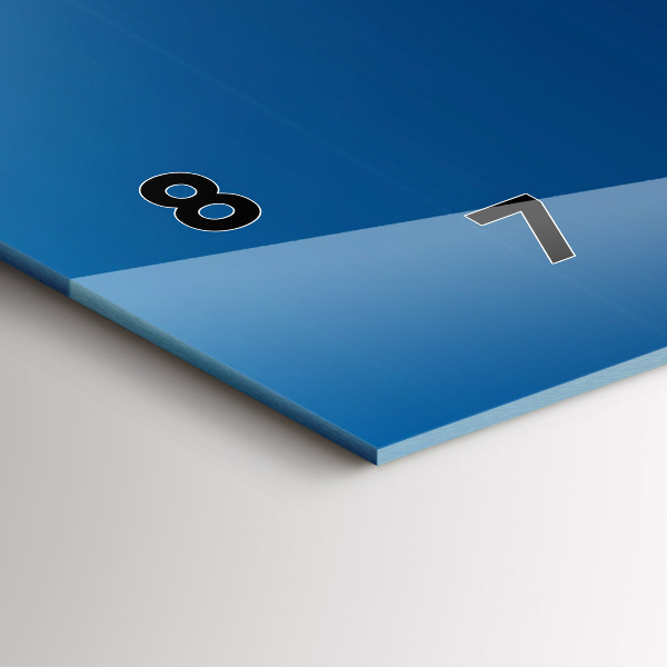 Horloge murale horizontale Abstraction décorative