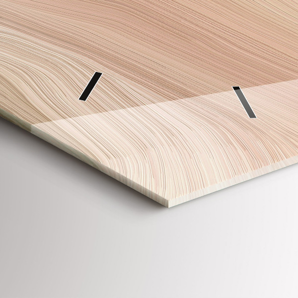 Horloge murale horizontale Abstraction des vagues