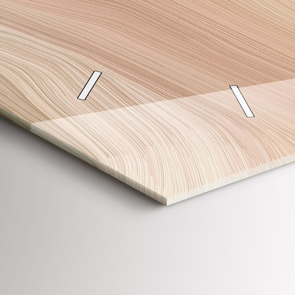 Horloge murale horizontale Abstraction des vagues