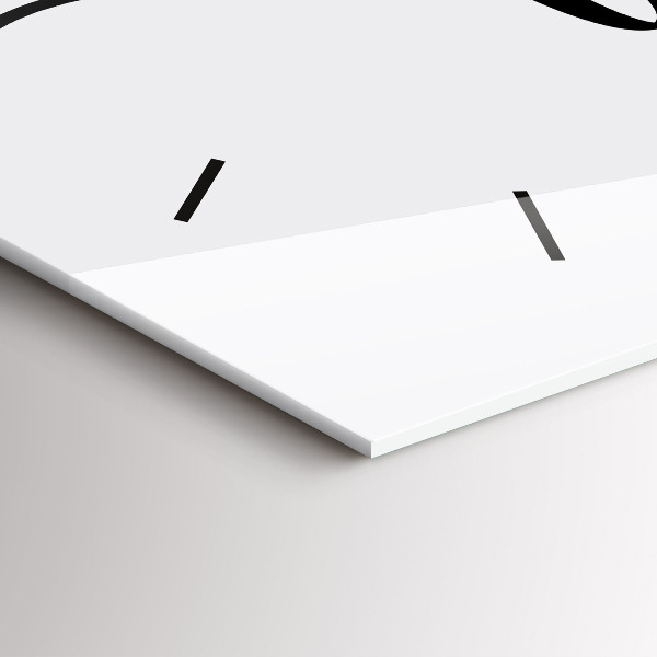 Horloge murale horizontale 'La famille d''inscriptions'