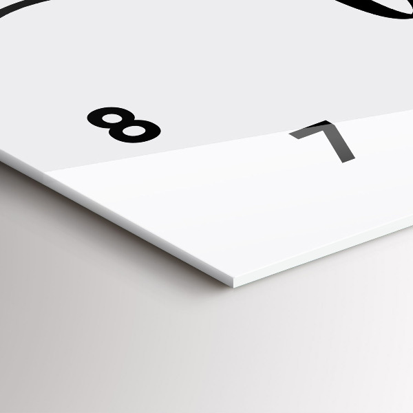 Horloge murale horizontale 'La famille d''inscriptions'