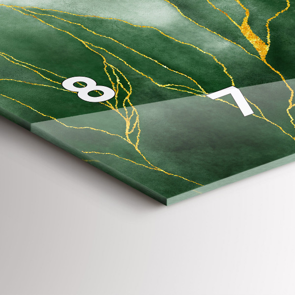 Horloge murale horizontale 'Feuilles d''abstraction'