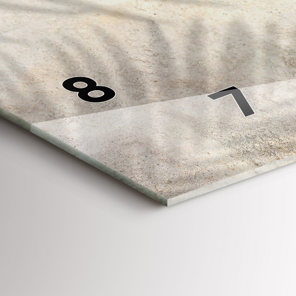 Horloge murale horizontale 'Sable à l''ombre des palmiers'