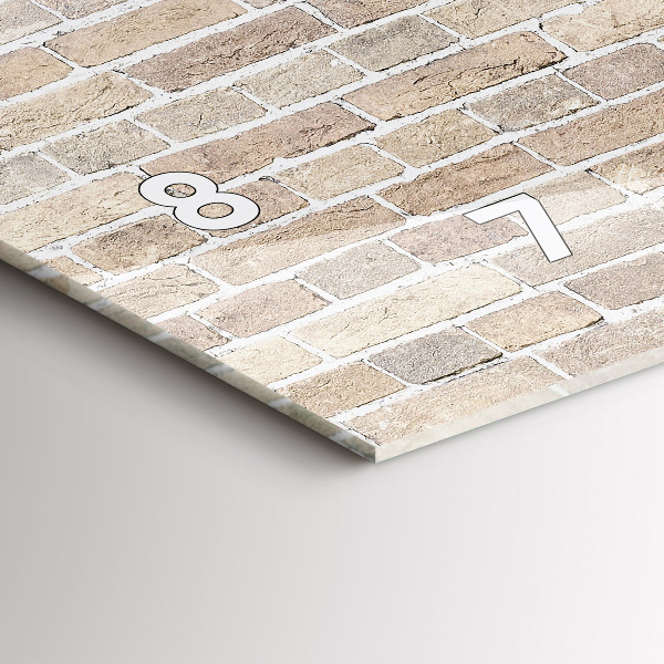 Horloge murale horizontale Mur de briques