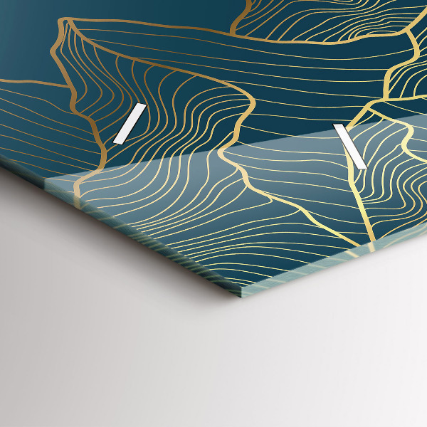 Horloge murale horizontale Croquis des montagnes