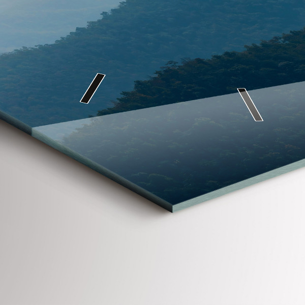 Horloge murale horizontale Paysage abstrait