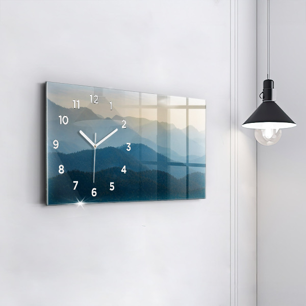 Horloge murale horizontale Paysage abstrait