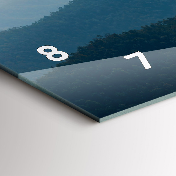 Horloge murale horizontale Paysage abstrait