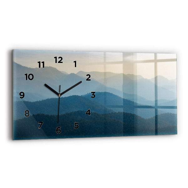 Horloge murale horizontale Paysage abstrait