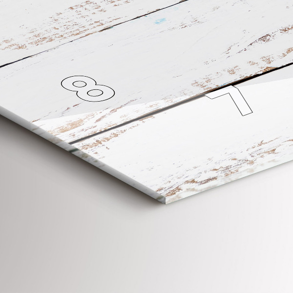 Horloge murale horizontale planches de bois