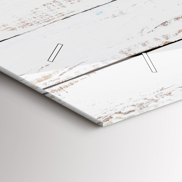 Horloge murale horizontale planches de bois