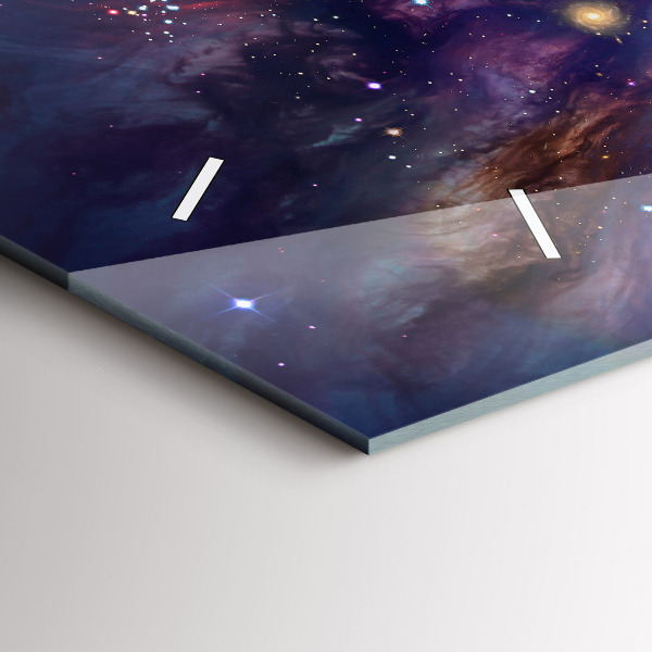 Horloge murale horizontale Monde galactique