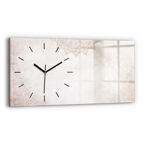 Horloge murale horizontale Motif décoratif