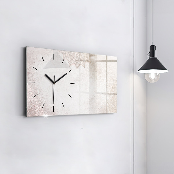 Horloge murale horizontale Motif décoratif