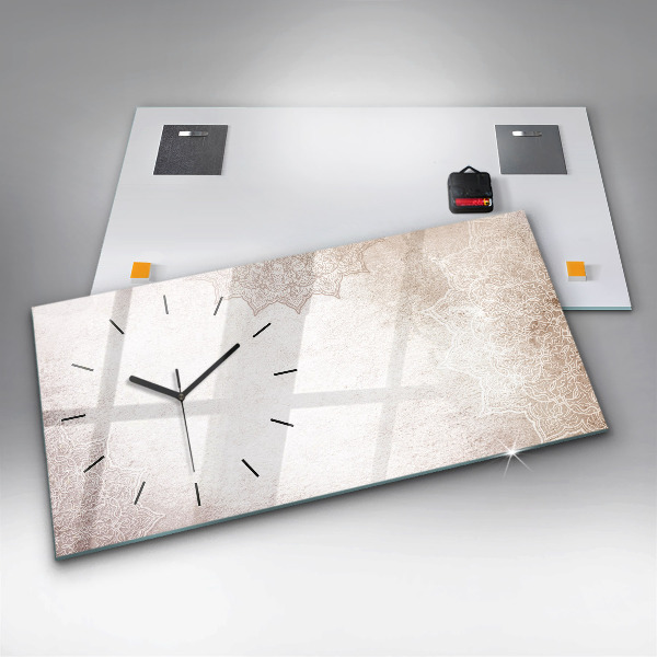 Horloge murale horizontale Motif décoratif