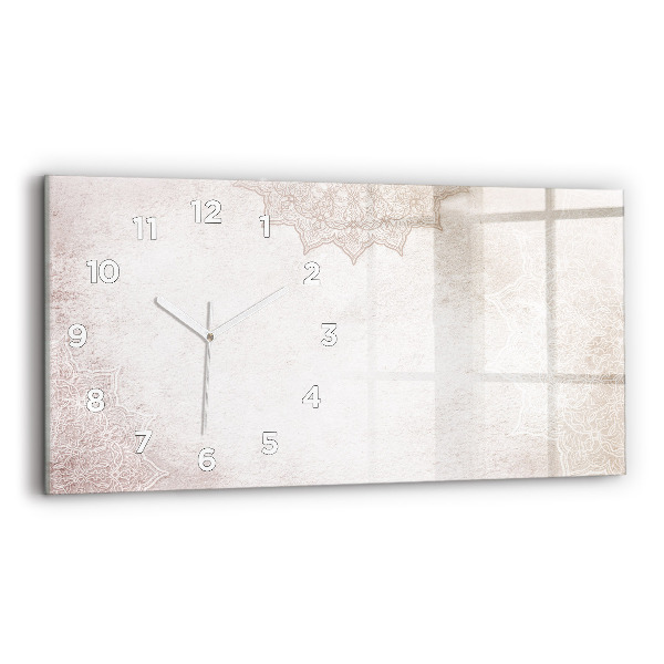 Horloge murale horizontale Motif décoratif