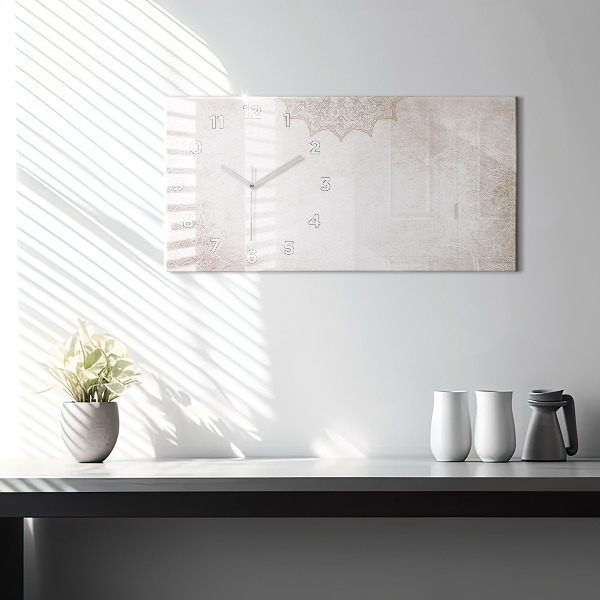 Horloge murale horizontale Motif décoratif
