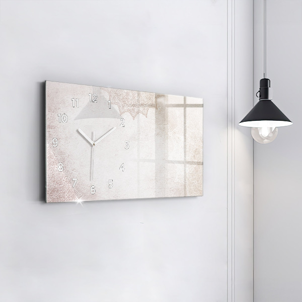 Horloge murale horizontale Motif décoratif