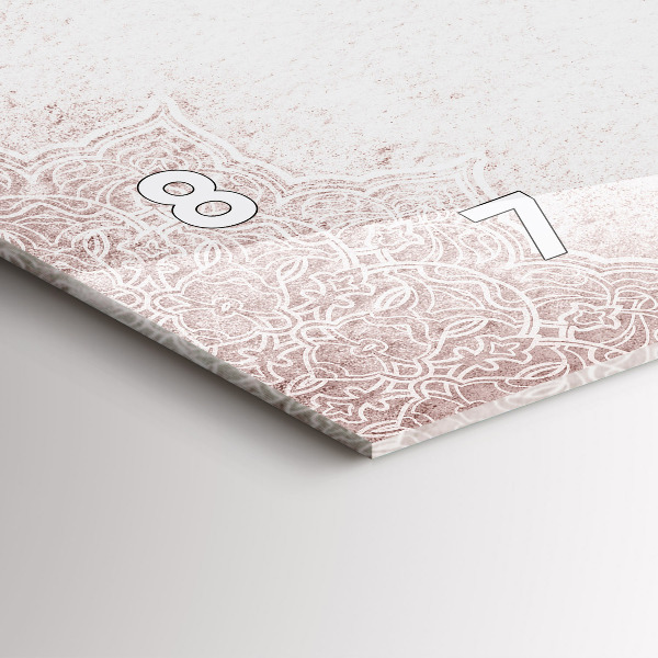 Horloge murale horizontale Motif décoratif