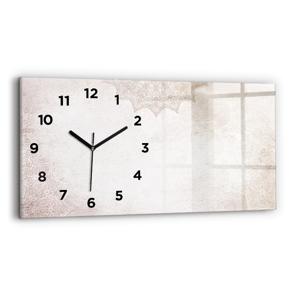 Horloge murale horizontale Motif décoratif