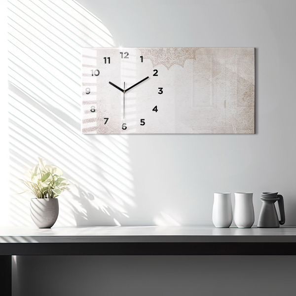 Horloge murale horizontale Motif décoratif